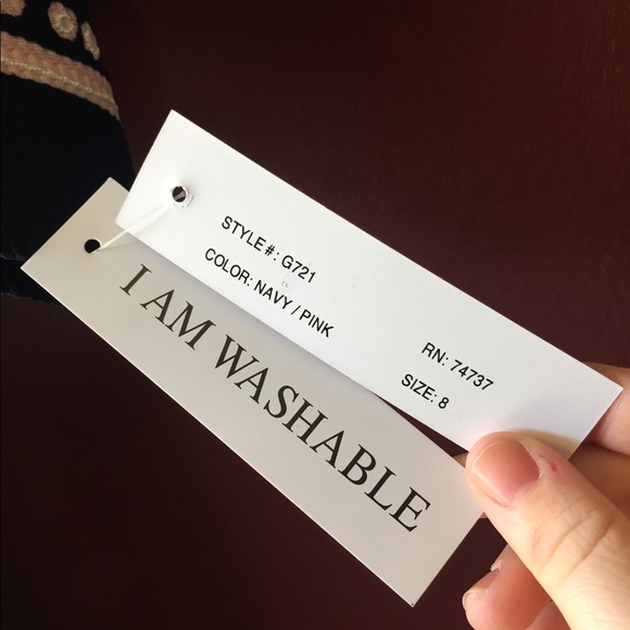 Pink and Navy floral dress - Picture 2 of 2